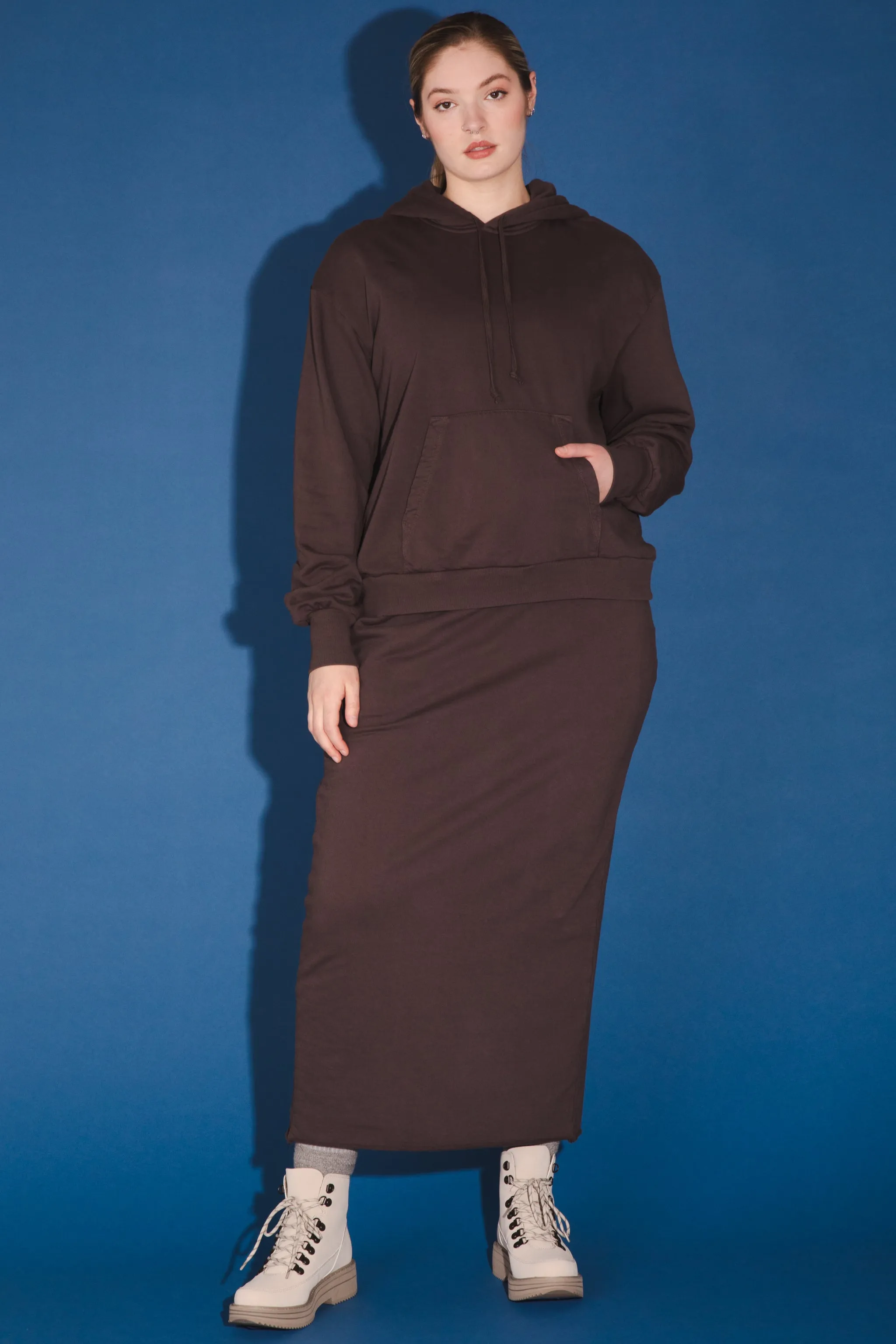 Organic Fleece Sweatshirt in Felt