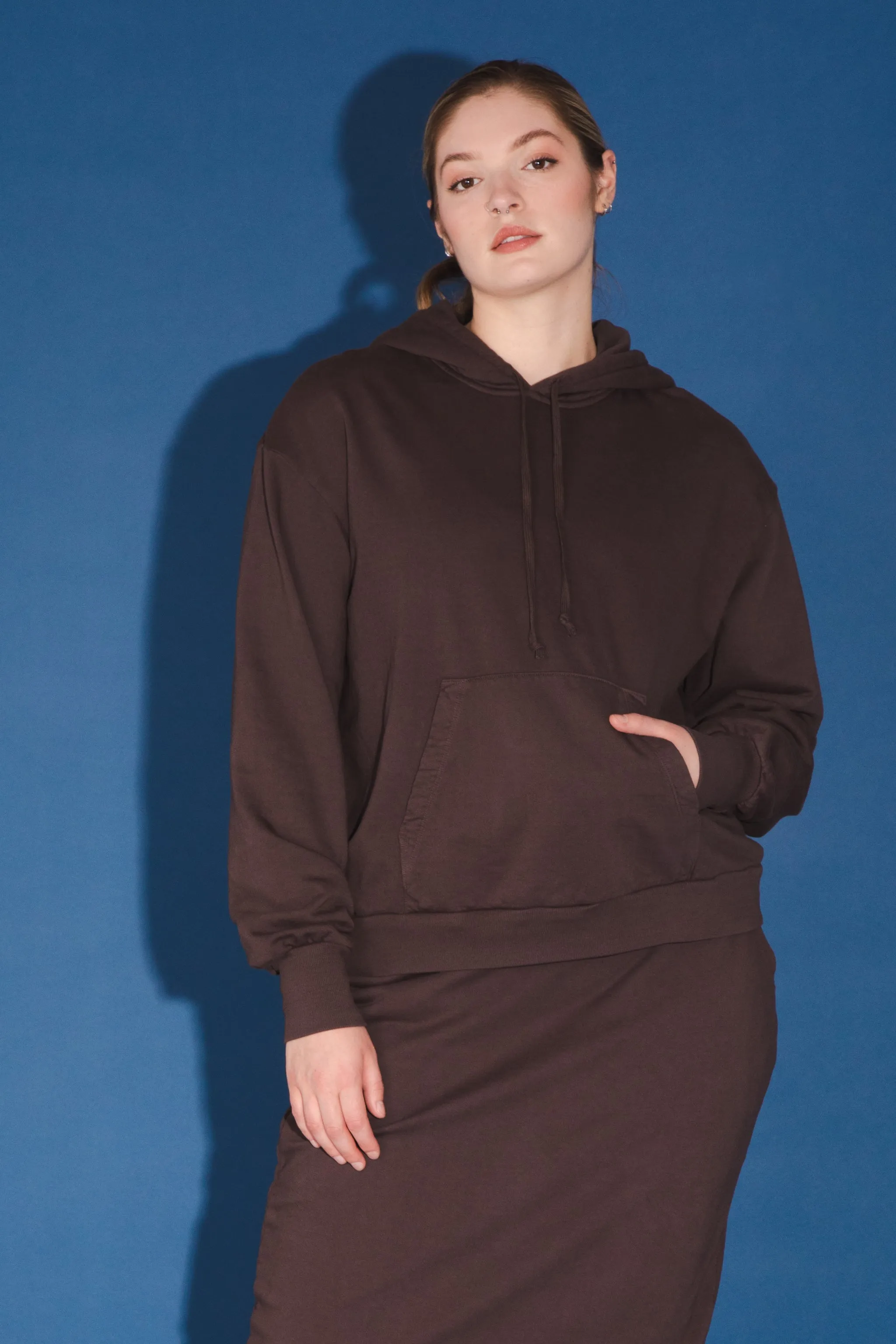 Organic Fleece Sweatshirt in Felt