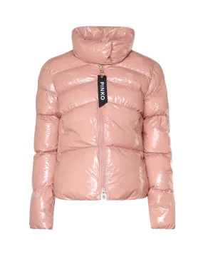 Padded Pink Glossy Jacket