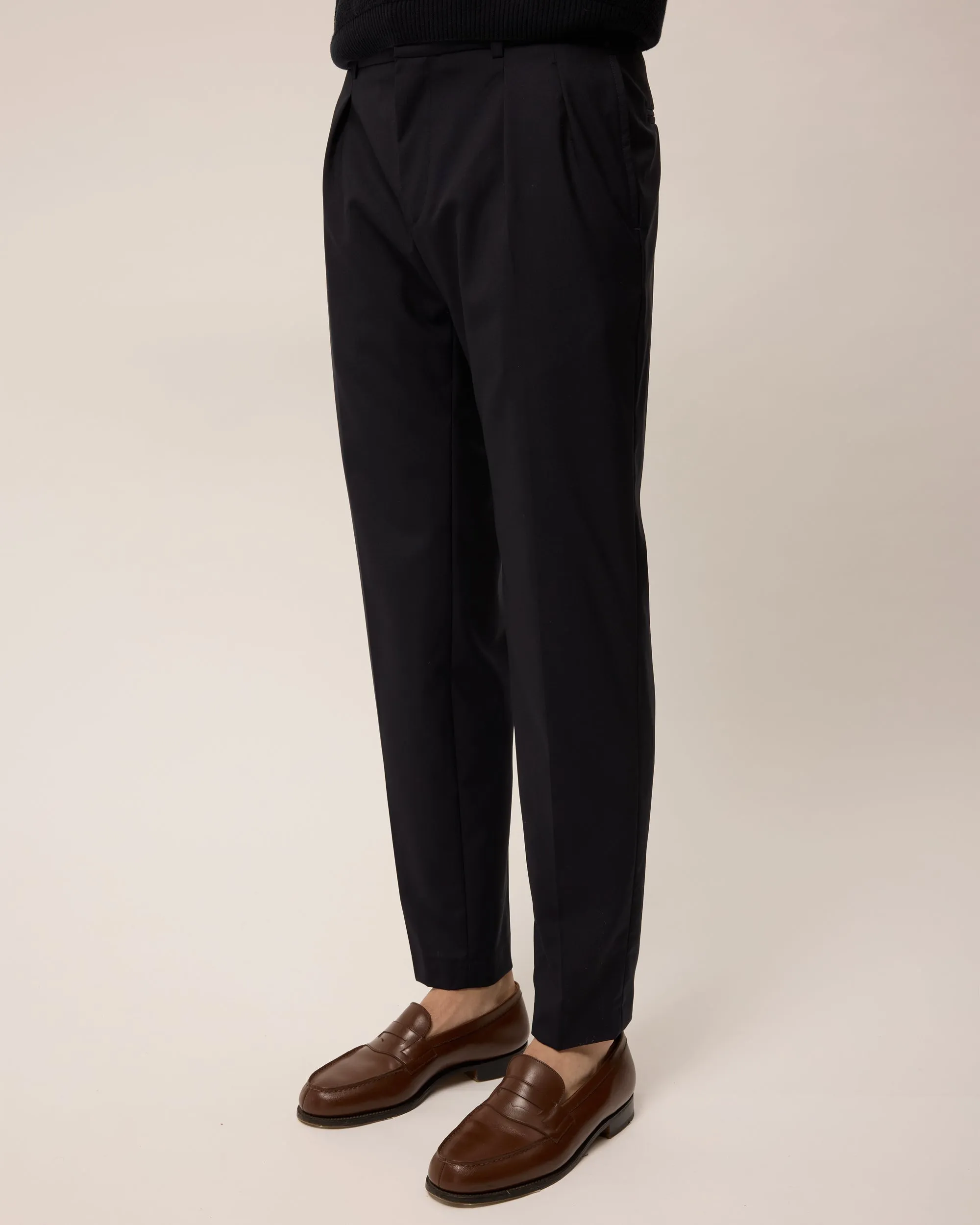 Piero - Navy - Rustic Wool