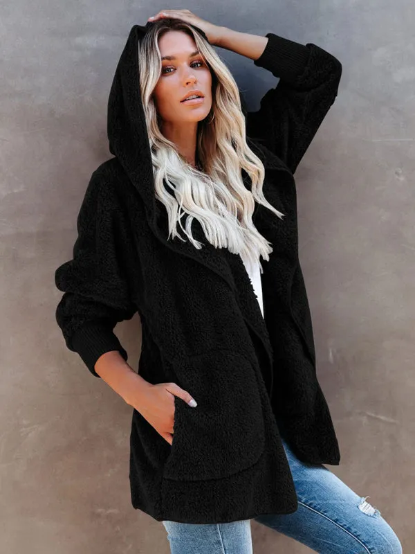 Plush Sherpa Hoodie - Oversized Jacket