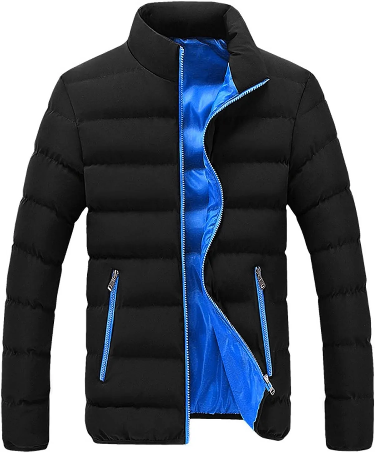 Puffer Jackets Mens Winter Warm Coats Down Quilted Jacket Thick Bubble Overcoats Outdoor Coat Zip Up Jackets