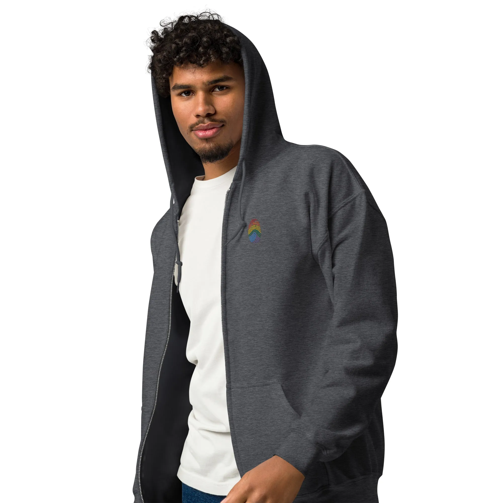 Rainbow Identity Heavy Blend Zip Hoodie