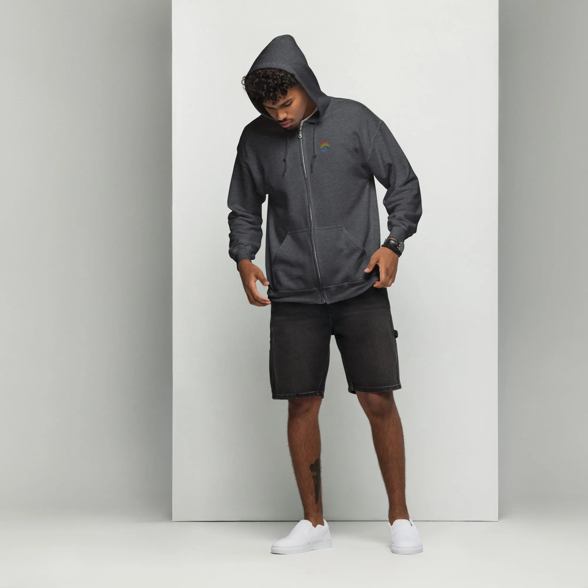 Rainbow Identity Heavy Blend Zip Hoodie