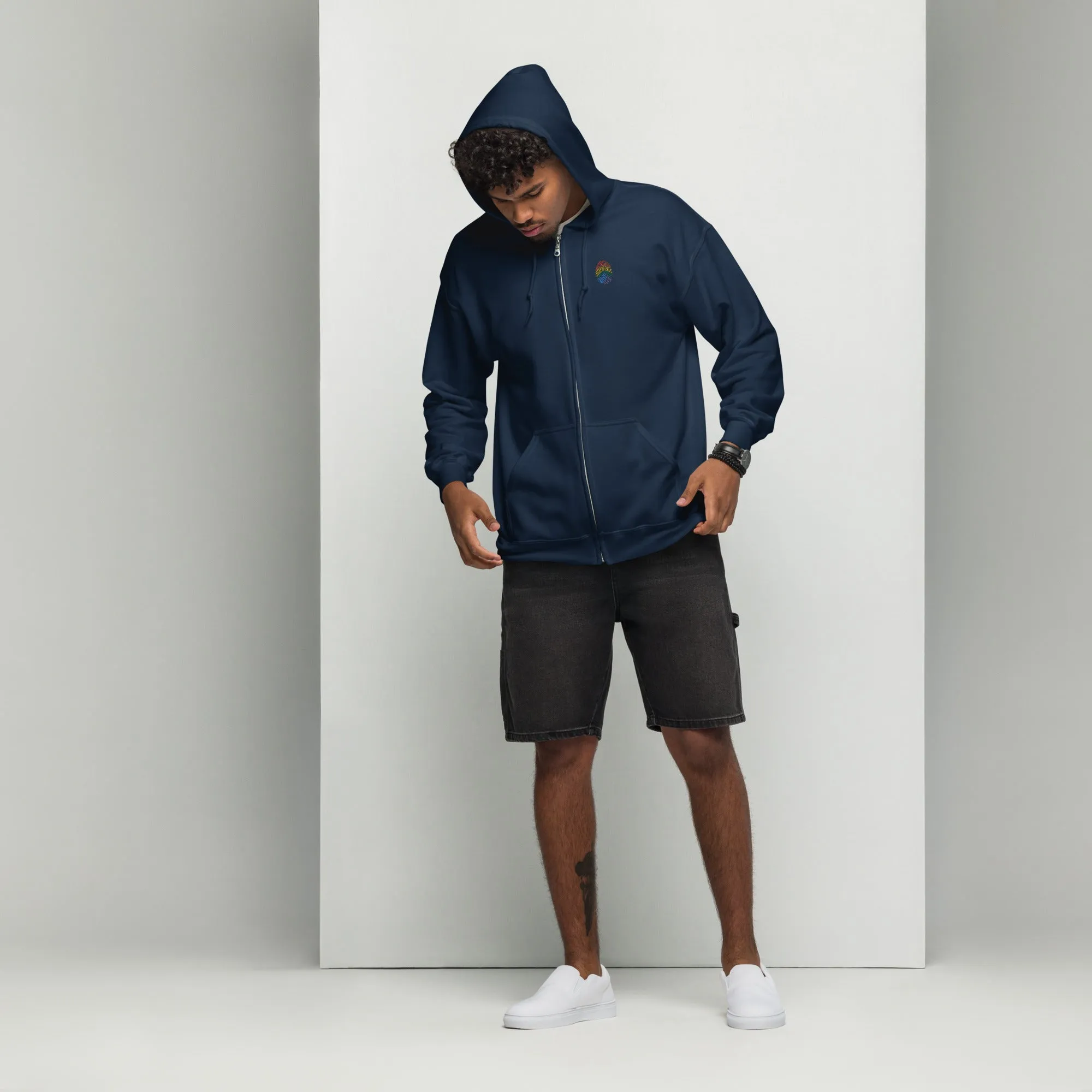 Rainbow Identity Heavy Blend Zip Hoodie
