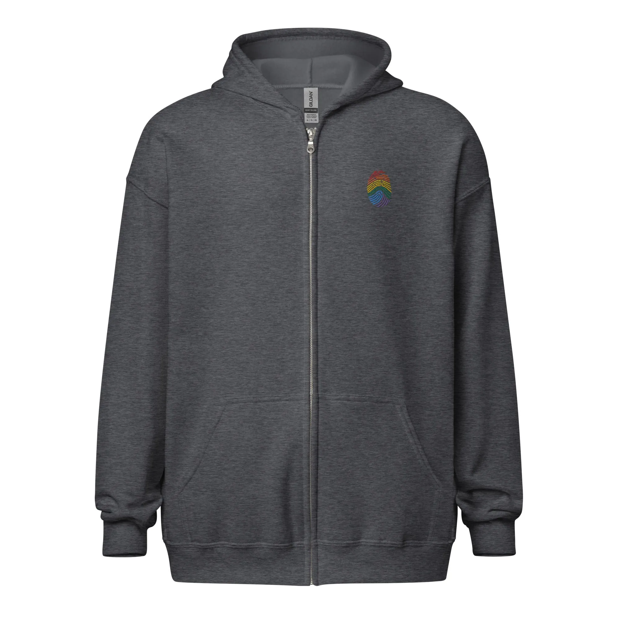Rainbow Identity Heavy Blend Zip Hoodie