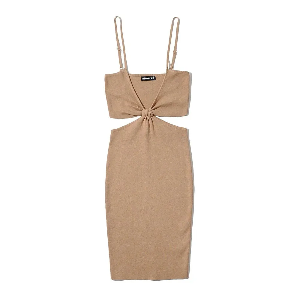 Sexy Slim Low-Cut Hollow Sling Knit Dress Wholesale Bodycon Dresses