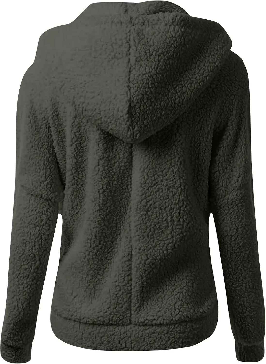 Sherpa Jacket Women Zip Up Hoodies Lightweight Fleece Lined Fall Winter Coats Comfy Warm Sherpa Jackets with Pocket