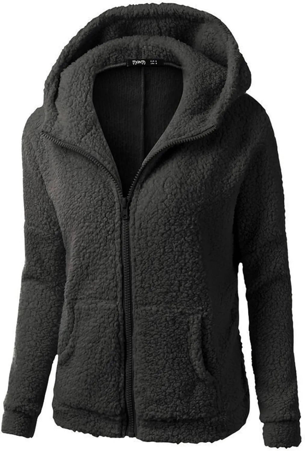 Sherpa Jacket Women Zip Up Hoodies Lightweight Fleece Lined Fall Winter Coats Comfy Warm Sherpa Jackets with Pocket