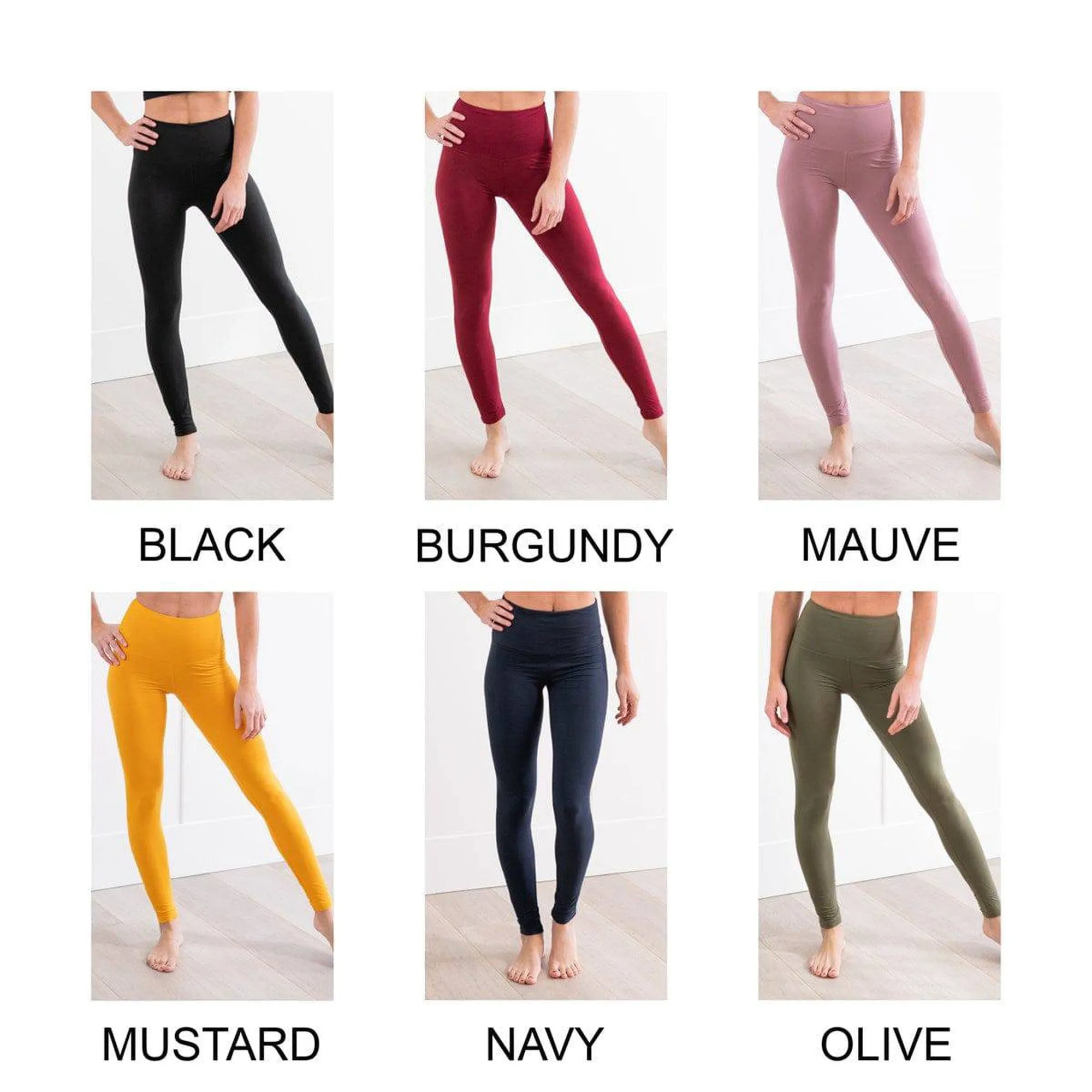 Super Soft Fleece Lined 5" Waist Leggings (New Mix)
