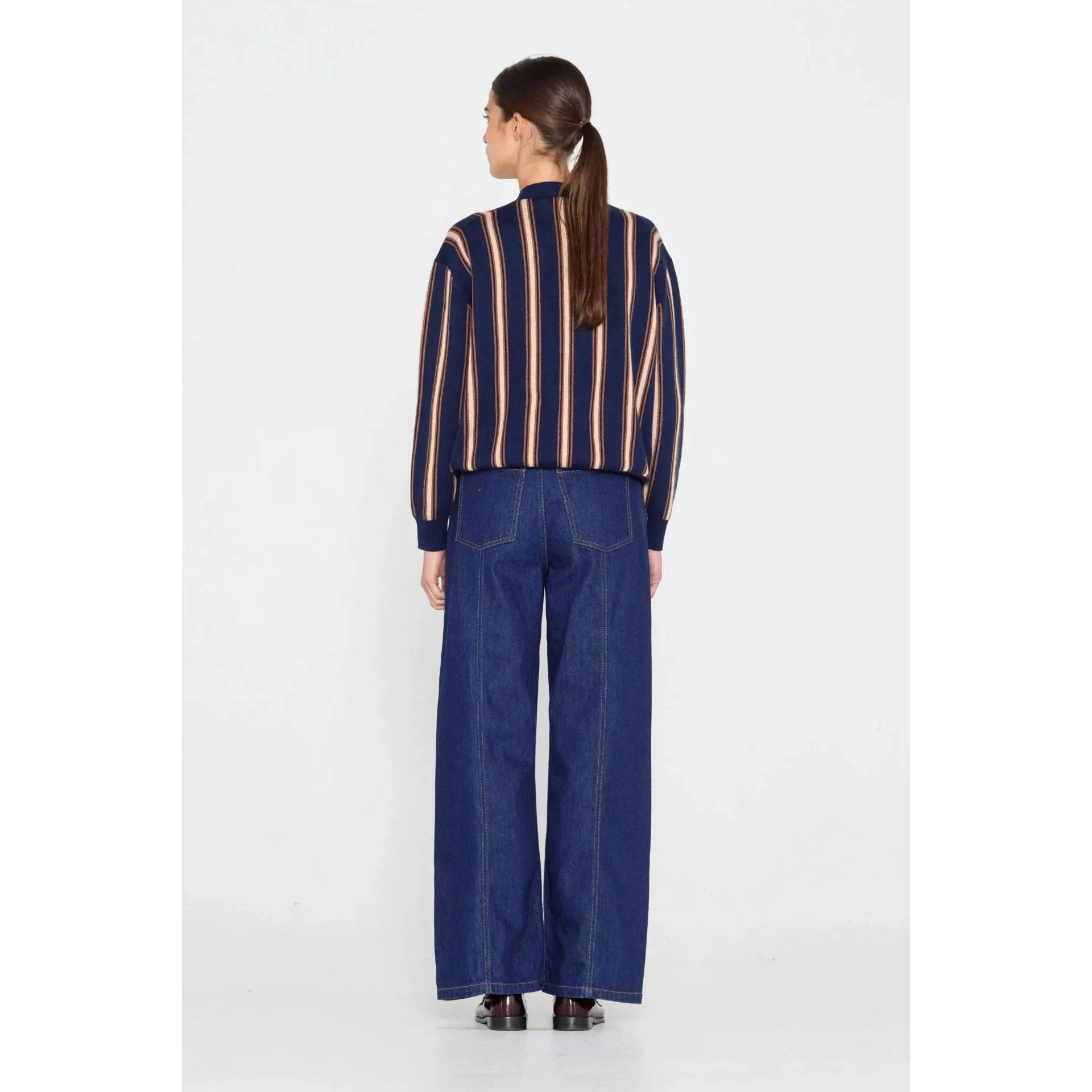 The Tiny Big Sister - Ines striped cardigan - navy