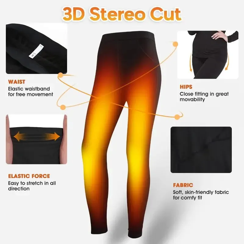 Thermal Underwear for Women Cold Weather Gear Long Johns Winter Base Layer for Skiing Running