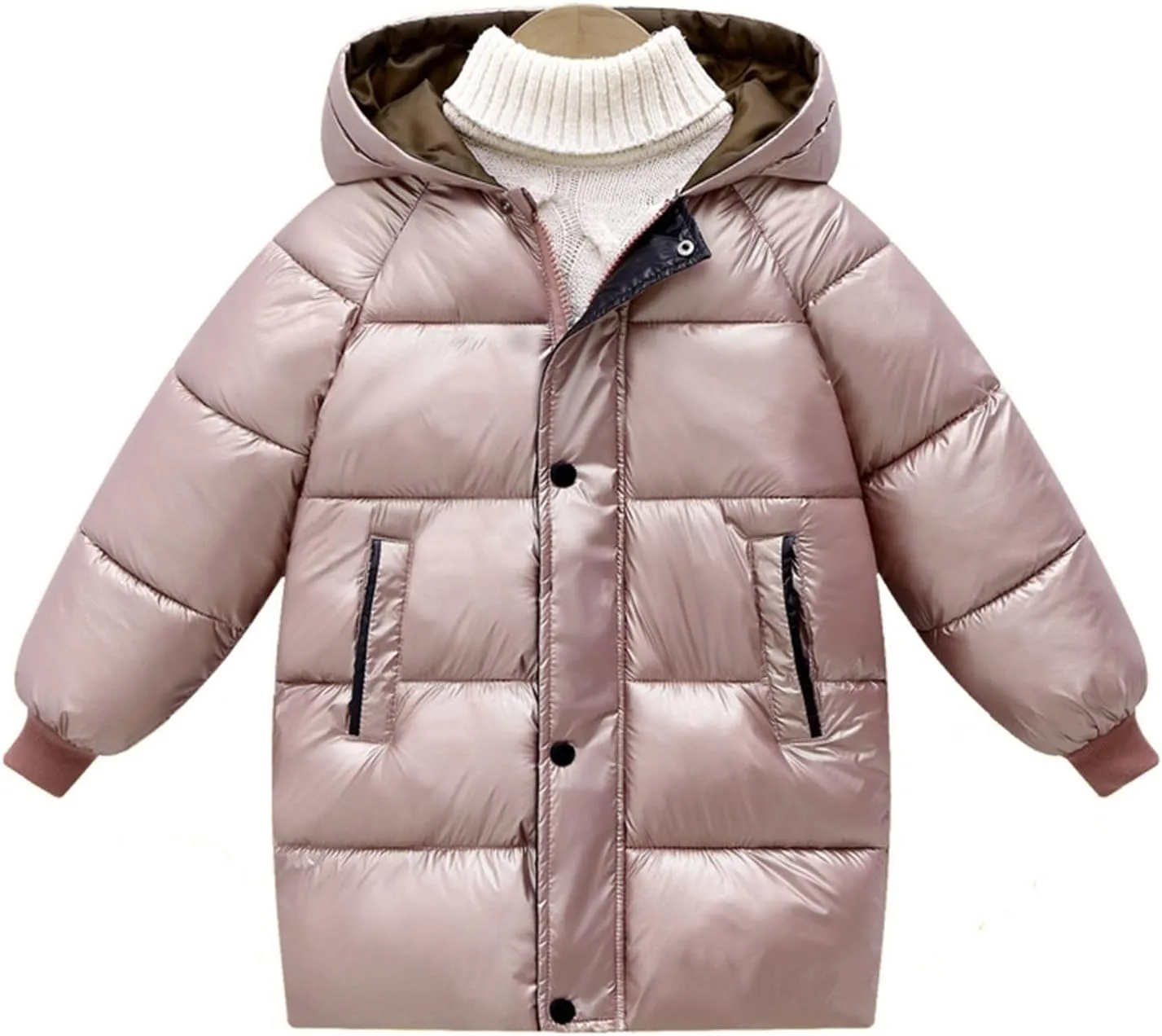 Toddler Boys Girls Winter Coat Puffer Down Jacket Windproof Jacket Hooded Outwear Children's Thick Padded Coat