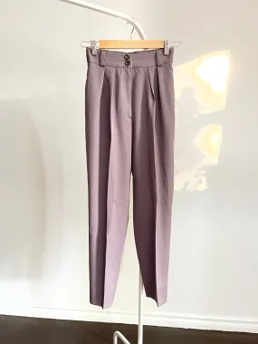 Ultra High-Rise Pleated Wool Trousers - 25