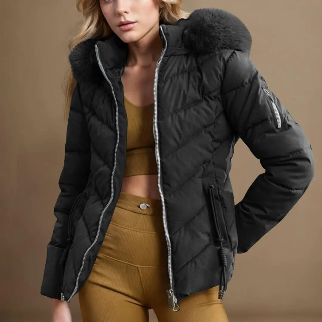 Women's Down Jacket Winter Mid Lenght Down Puffer Coats Ladies Lightweight Jackets Woman Hooded Thick Warm Parka