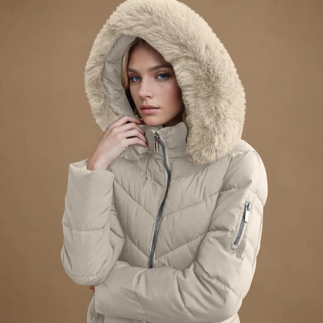 Women's Down Jacket Winter Mid Lenght Down Puffer Coats Ladies Lightweight Jackets Woman Hooded Thick Warm Parka