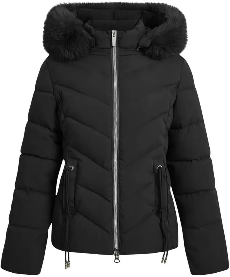 Women's Down Jacket Winter Mid Lenght Down Puffer Coats Ladies Lightweight Jackets Woman Hooded Thick Warm Parka