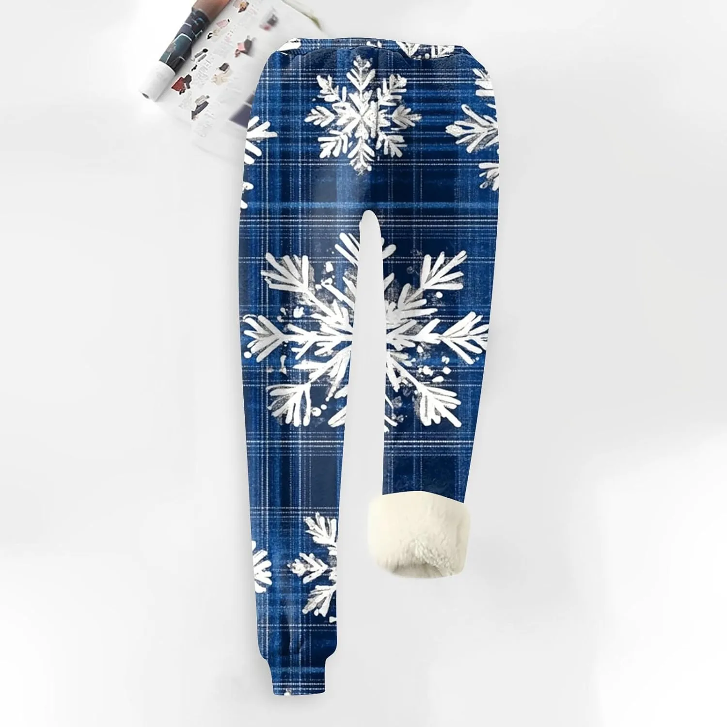 ZEFOTIM Womens Christmas Pants Thermal Pants Women Warm Lounge Drawstring Pant with Pockets
